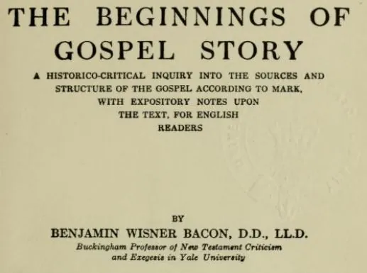 Beginning of the gospel story