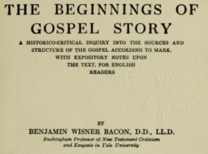 Beginning of the gospel story